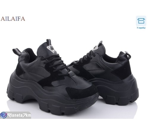 Кросівки жіночі на весну/осінь (6 пар р.36-41) чорний  "Latifa"