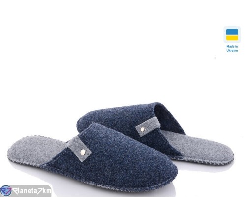Тапки чоловічі на весну/осінь (6 пар р.41-46) синій  "INPIRE"