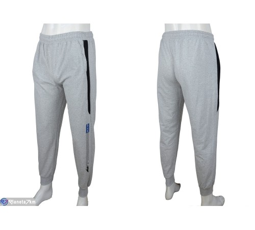 Чоловічі спортивні штани на весну/осінь (5 шт. р.сетка S-2XL) сірий  "DOMINGO"