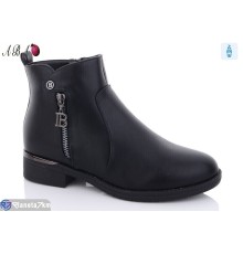 Черевики жіночі на зиму (6 пар р.36-41) чорний  "Aba"