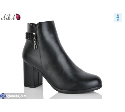 Черевики жіночі на весну/осінь (6 пар р.36-41) чорний  "Aba"