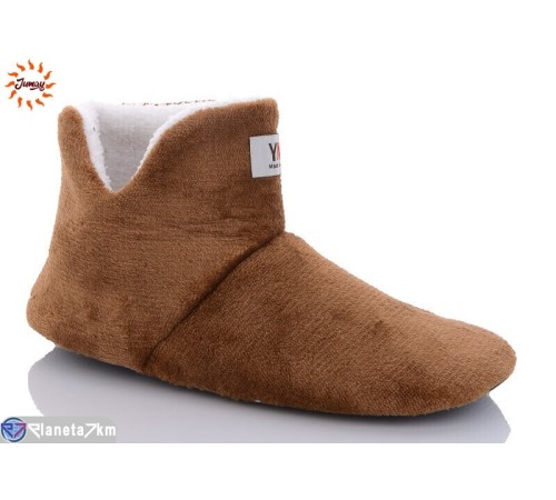 Тапки жіночі на зиму (6 пар р.36-40) коричневий  "Jumay"