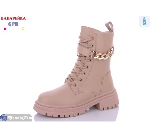 Черевики дитячі на зиму (8 пар р.32-37) бежевий "GFB-Канарейка" Черевики дитячі на зиму (8 пар р.32-37) бежевий "GFB-Канарейка"