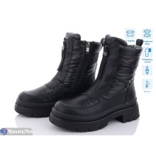 Черевики жіночі на зиму (8 пар р.36-41) чорний  "KULIBABA"