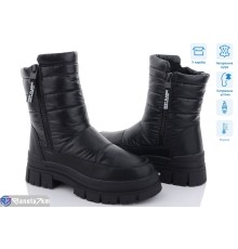 Черевики жіночі на зиму (8 пар р.36-41) чорний  "KULIBABA"