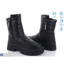 Черевики жіночі на зиму (8 пар р.36-41) чорний  "KULIBABA"