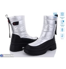 Дутики жіночі на зиму (8 пар р.36-41) срібний  "KULIBABA"