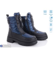 Дутики жіночі на зиму (8 пар р.36-41) синій  "KULIBABA"