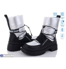 Дутики жіночі на зиму (8 пар р.36-41) срібний  "KULIBABA"