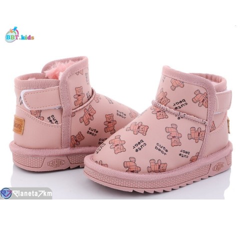 Дитячі Уггі на зиму (8 пар р.26-31) рожевий  "BBT"
