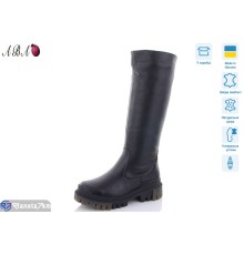 Чоботи жіночі на зиму (6 пар р.36-41) чорний  "Aba"