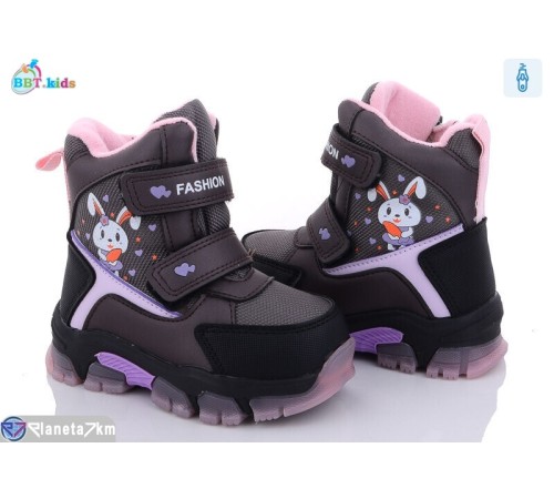 Черевики дитячі на зиму (8 пар р.23-28) сірий  "BBT"