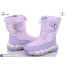 Дутики дитячі на зиму (8 пар р.27-32) фіолетовий  "BBT"