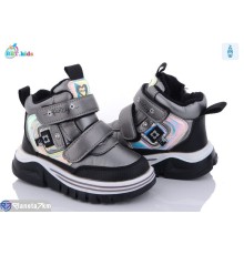 Черевики дитячі на зиму (8 пар р.24-29) сірий  "BBT"