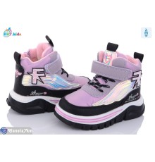 Черевики дитячі на зиму (8 пар р.24-29) фіолетовий  "BBT"