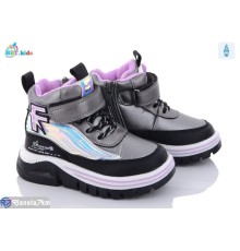 Черевики дитячі на зиму (8 пар р.24-29) сірий  "BBT"