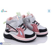 Черевики дитячі на зиму (8 пар р.24-29) срібний  "BBT"