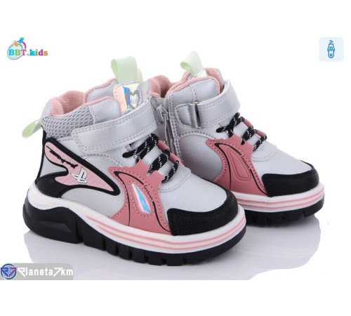 Черевики дитячі на зиму (8 пар р.24-29) срібний  "BBT"