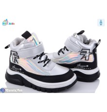 Черевики дитячі на зиму (8 пар р.28-33) срібний  "BBT"