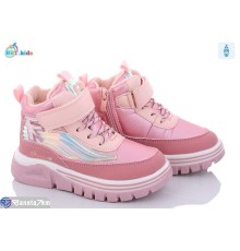 Черевики дитячі на зиму (8 пар р.28-33) рожевий  "BBT"