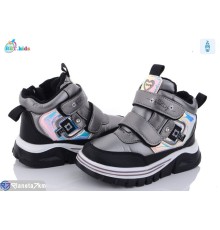 Черевики дитячі на зиму (8 пар р.28-33) сірий  "BBT"