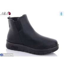 Черевики жіночі на зиму (8 пар р.37-42) чорний  "Aba"