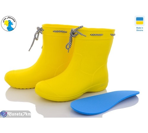 Жіночі чоботи з піни на весну/осінь (8 пар р.38-41) жовтий  "Jose Amorales"