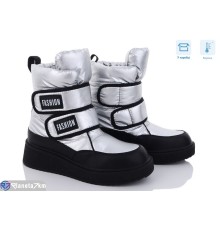 Дутики жіночі на зиму (8 пар р.36-41) срібний  "KULIBABA"