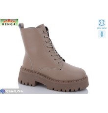Черевики жіночі на зиму (6 пар р.36-41) коричневий  "HENGJI-ELENA"