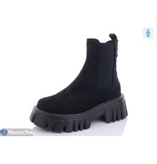 Черевики жіночі на зиму (6 пар р.37-41) чорний  "LIMPO"