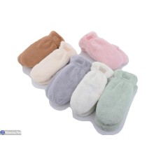 Рукавиці жіночі на зиму (12 шт. р.сетка 6,5-8,5) мікс  "RUBIBAS"