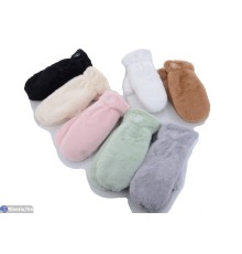 Рукавиці жіночі на зиму (12 шт. р.сетка 6,5-8,5) мікс  "RUBIBAS"