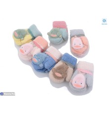 Рукавиці дитячі на зиму (12 шт. р.сетка 1-2) мікс  "RUBIBAS"