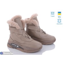 Черевики жіночі на зиму (6 пар р.36-41) коричневий  "STELUSA"