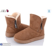 Черевики жіночі на зиму (8 пар р.36-41) коричневий  "Aba"