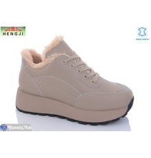 Черевики жіночі на зиму (8 пар р.36-41) коричневий  "HENGJI-ELENA"
