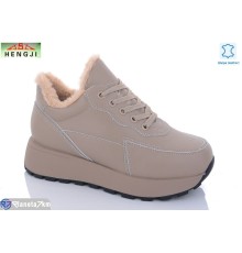 Черевики жіночі на зиму (8 пар р.36-41) коричневий  "HENGJI-ELENA"