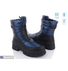 Дутики жіночі на зиму (8 пар р.36-41) синій  "KULIBABA"