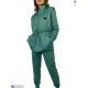 Спортивний костюм жіночий на зиму (3 шт. р.сетка XL-2XL) зелений "Marco"