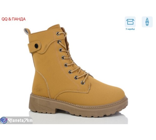 Черевики жіночі на зиму (8 пар р.36-41) camel "QQ&Панда" Черевики жіночі на зиму (8 пар р.36-41) camel "QQ&Панда"