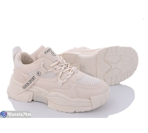 Кросівки жіночі на весну/осінь (8 пар р.36-41) бежевий  "VIOLA"