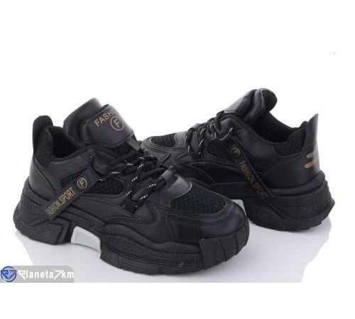 Кросівки жіночі на весну/осінь (8 пар р.36-41) чорний  "VIOLA"