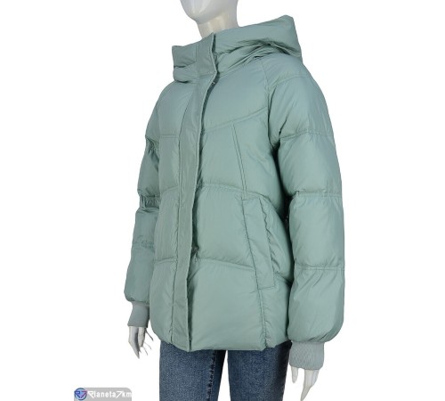 Куртка жіноча на зиму (5 шт. р.сетка S-2XL) зелений  "NORA"