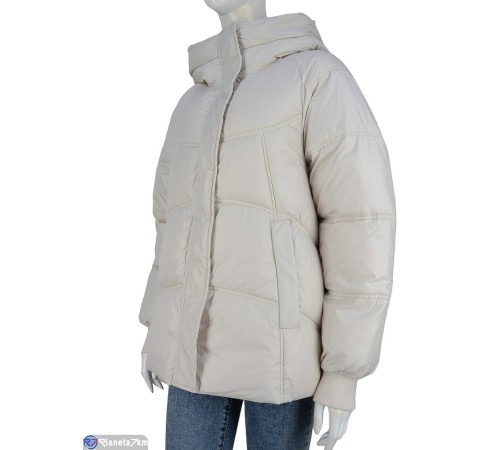 Куртка жіноча на зиму (5 шт. р.сетка S-2XL) бежевий "NORA" Куртка жіноча на зиму (5 шт. р.сетка S-2XL) бежевий "NORA"