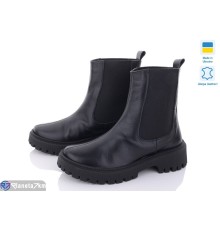 Черевики жіночі на зиму (6 пар р.36-40) чорний  "GARRA"