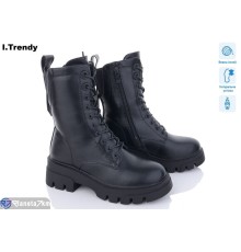 Черевики жіночі на зиму (6 пар р.36-41) чорний  "Trendy"
