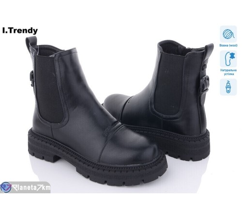 Черевики жіночі на зиму (6 пар р.36-41) чорний "Trendy" Черевики жіночі на зиму (6 пар р.36-41) чорний "Trendy"