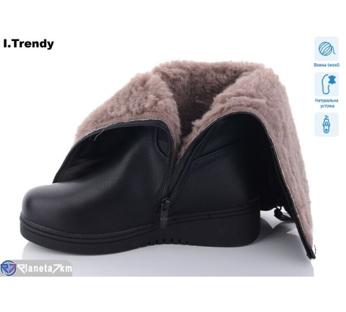 Чоботи жіночі на зиму (6 пар р.37-42) чорний  "Trendy"