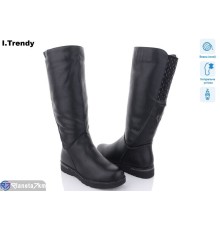Чоботи жіночі на зиму (6 пар р.37-42) чорний  "Trendy"