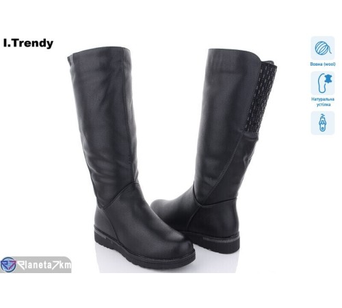 Чоботи жіночі на зиму (6 пар р.37-42) чорний "Trendy" Чоботи жіночі на зиму (6 пар р.37-42) чорний "Trendy"